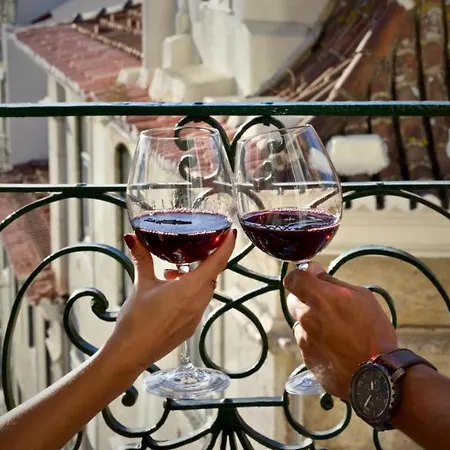 Rustic View In Baixa By River Tagus Lissabon